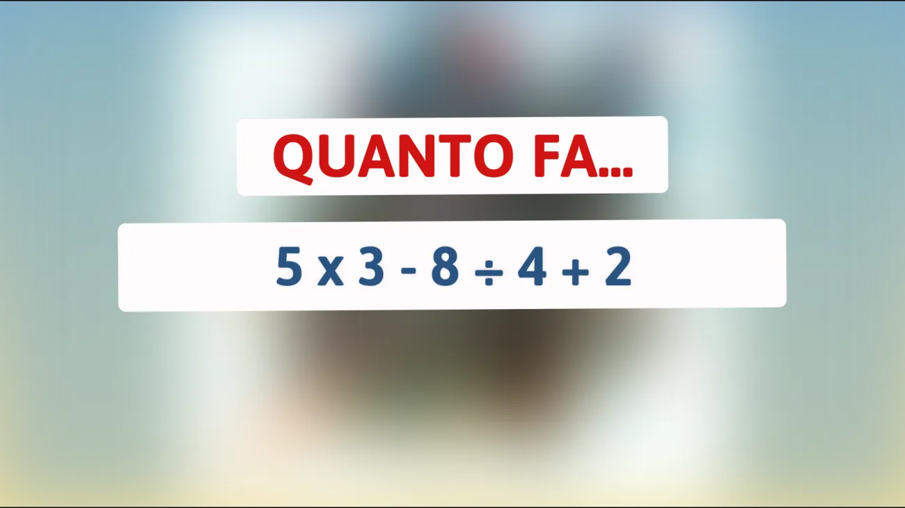 Sei abbastanza intelligente da risolvere questo enigma matematico che solo i geni riescono a decifrare? Mettiti alla prova ora!"